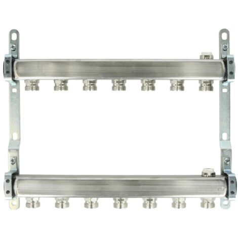 Collecteur pour radiateur 7 circuits 1’’ acier inoxydable