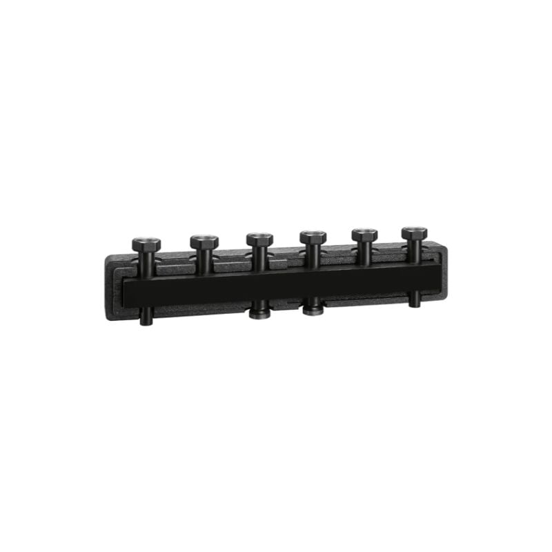 Collecteur pour systèmes de chauffage et de climatisation, avec isolation. 3 branches Caleffi 550230 Noir