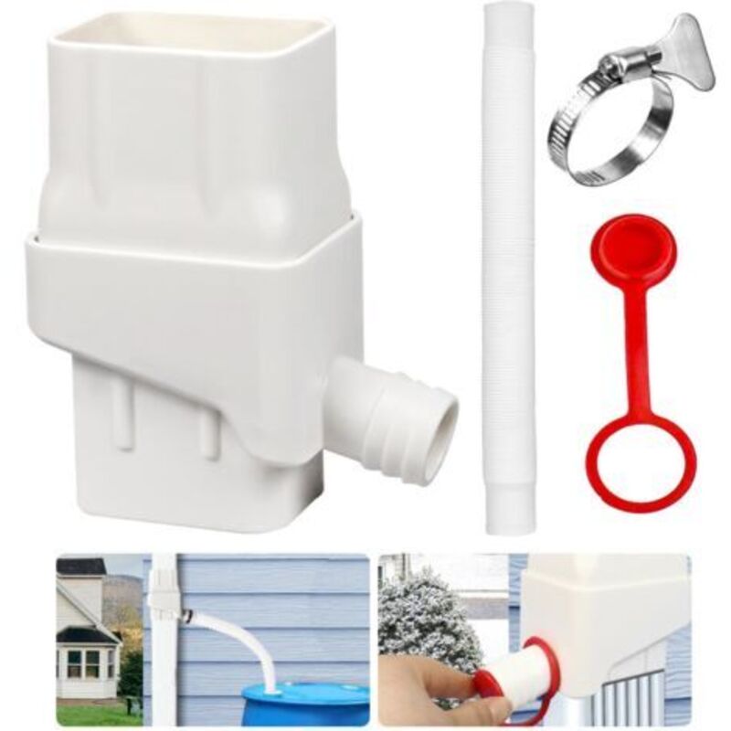 Collecteur Récupérateur Eau de Pluie, Kit Recuperateur d Eau de