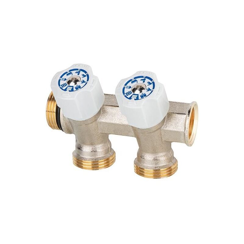 Collecteur sanitaire 2-départ dn 20 (3/4') x Eurocone, Easy Lock, testé dvgw