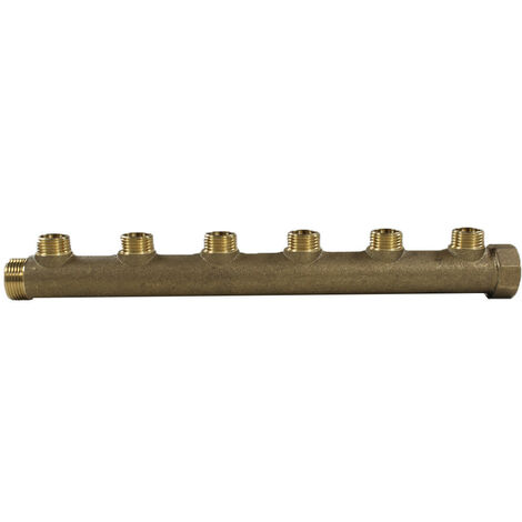 Collecteur sanitaire 3/4"(20/27) Mâle/Femelle 6 départs 1/2"