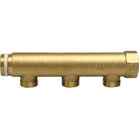Collecteur simple, modulaire 1" 3 sorties, entraxe 60 Caleffi 592632  1" - 3