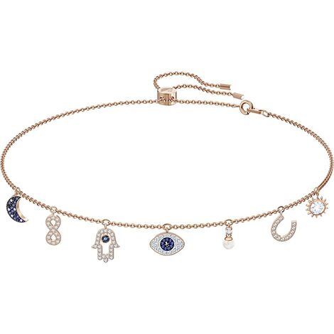 Collection de bijoux en cristal Symbolic Evil Eye pour femmes (collier à breloques)