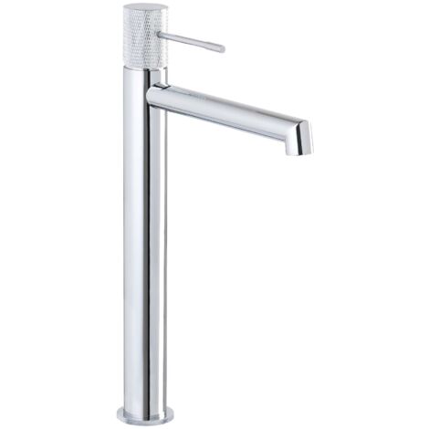 Collection, mitigeur de lavabo, robinet de salle de bains, idéalement conçu pour lavabo ou vasque à poser, chrome, KADIA L