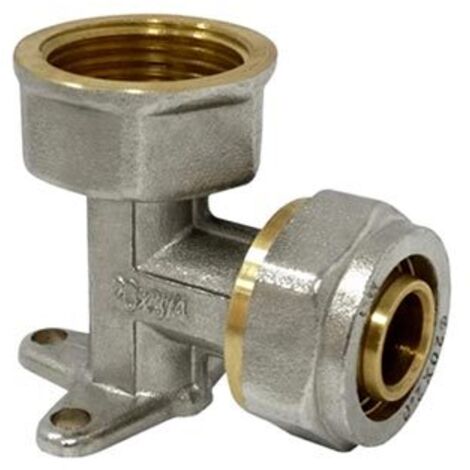 COLLEGAMENTO GOMITO A PARETE MULTISTRATO FEMMINA DN20X3 / 4