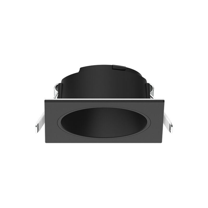 Miidex Lighting - Collerette carrée/rond basse luminance pour spot led eclat ii ® noir - noir