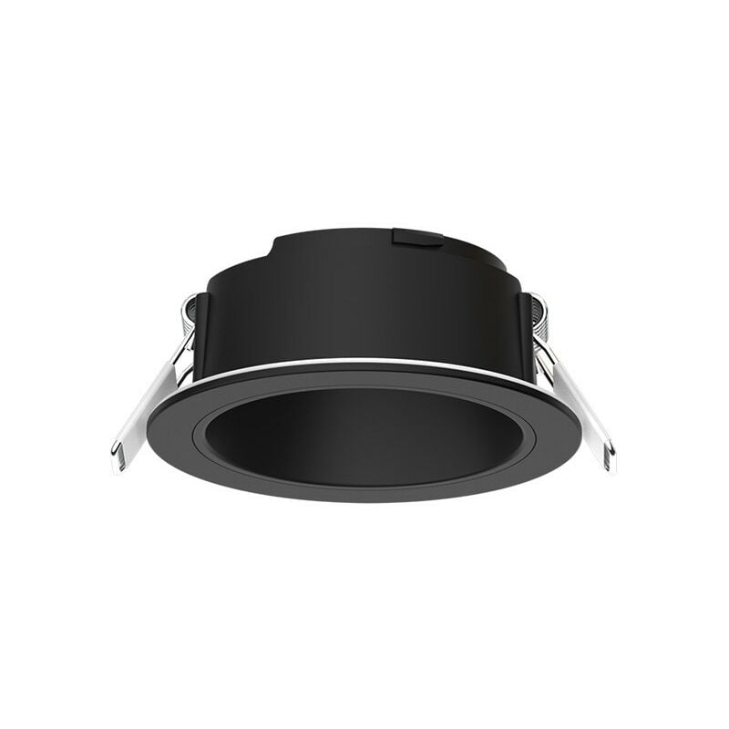 Miidex Lighting - Collerette ronde basse luminance pour spot led eclat ii ® noir - noir