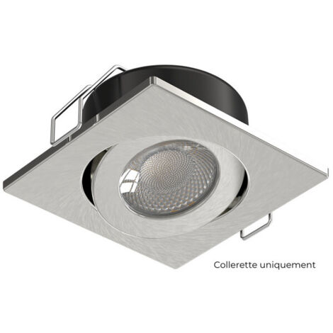 Collerette Carrée Alu brossé pour COMA - TBC101BS - SOLUM