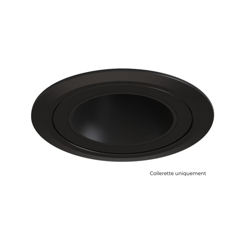 Decodap Collerette adaptation plafond diam. 83mm - Coloris Noir mat pour hydra - D102MB Solum