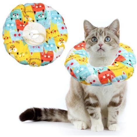 Collerette de Protection pour chiens et chats - Collier de Convalescence pour Chat, Collier de Rcupration