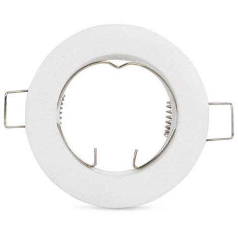 Collerette downlight pour ampoule GU10 / MR16 - Coupe Ø62 mm - Blanc