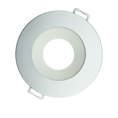 Collerette Downlight Ronde Design Argent pour Ampoule LED GU10/GU5.3 - Digilamp