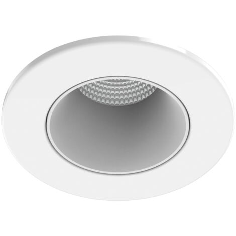 Collerette métal pour encastré EF8 ronde couleur : blanc ARIC 11035