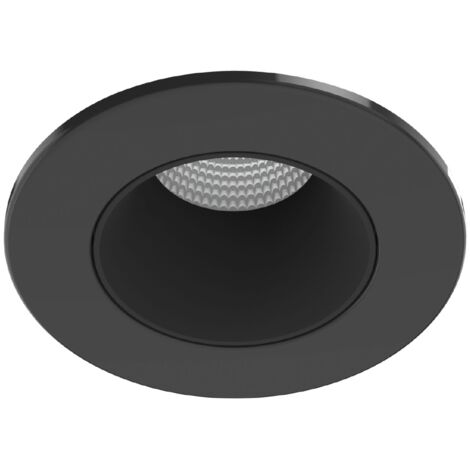 Collerette métal pour encastré EF8 ronde couleur : noir ARIC 11039