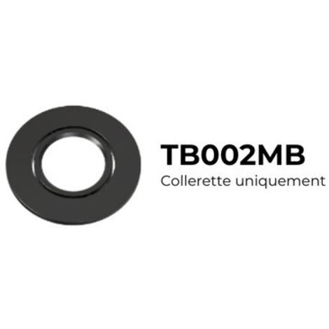 Collerette Noir brillant ronde clipsable pour LIBRA - TB002MB - SOLUM