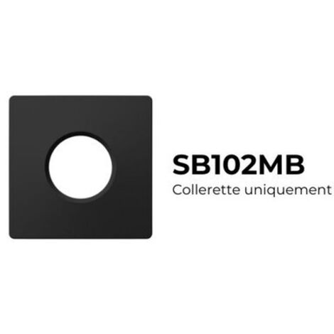 Collerette Noir Mat - Carrée magnétique pour TWO et CANIS - SB102MB - SOLUM