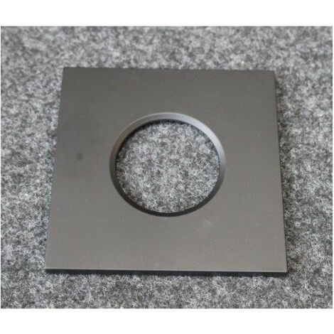 Collerette noire carrée 85x85mm à équiper pour spot encastré série Storm CCT TRAJECTOIRE