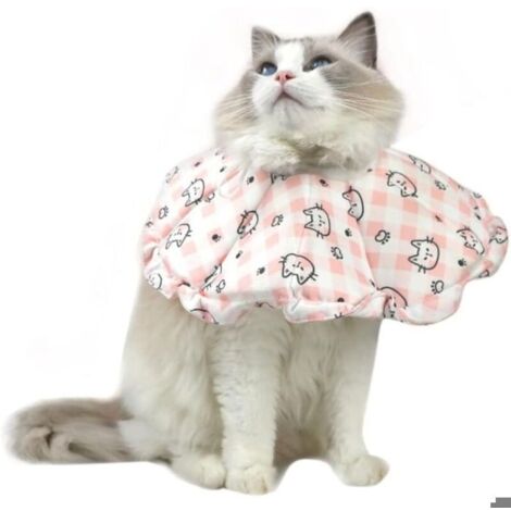 Collerette pour Chat Rglable Anti Lechage Collerette Douce pour Chat Collier de Protection Rglable pour Chat Aprs Chirurgie PZCC