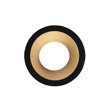 collerette - pour spot europole led up uni e+a - rond - noir et doré - fixe - europole 5775d