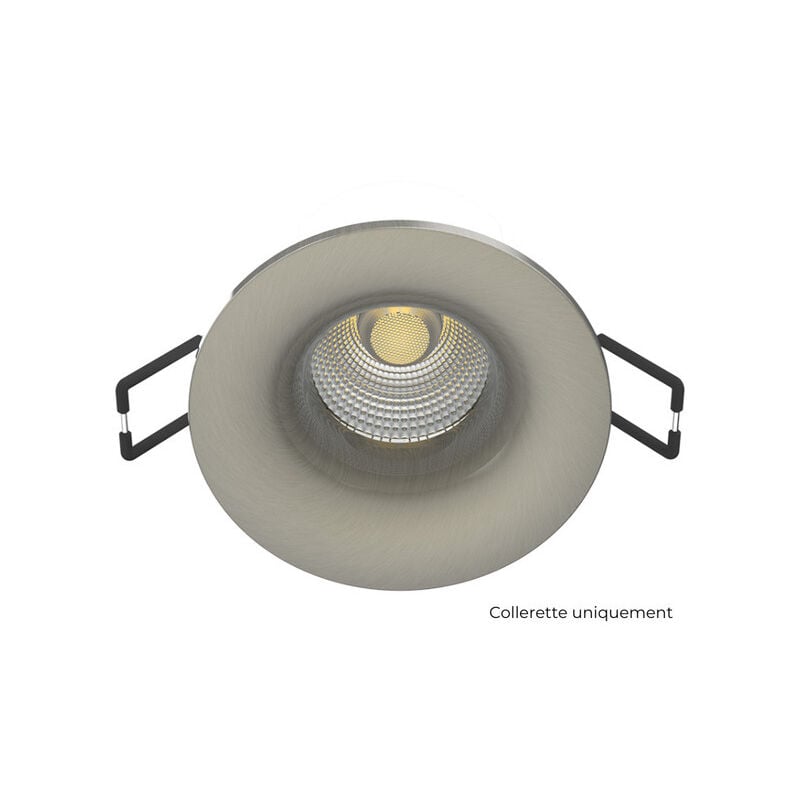 Solum - Collerette Ronde Alu brossé pour norma - N002BS