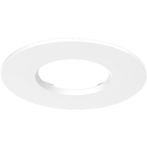 Collerette ronde fixe pour spot LED ECLAT II Miidex Lighting® blanc