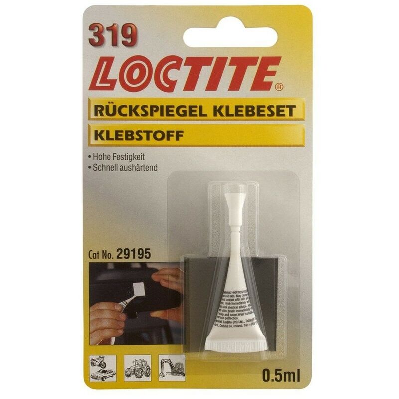 Colle de rétroviseur intérieur Loctite 319 0,5ml et 1 gaze