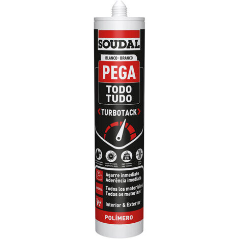 Colles Tout Blanc Turbotack 290ml Soudal 160280 - Soudal
