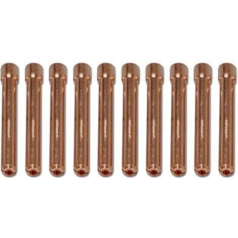 Collets pour Soudage TIG en Cuivre 10N24 2.4mm Orifice pour QQ300 PTA DB SR WP 17 18 26 Torche de soudage TIG 10pcs
