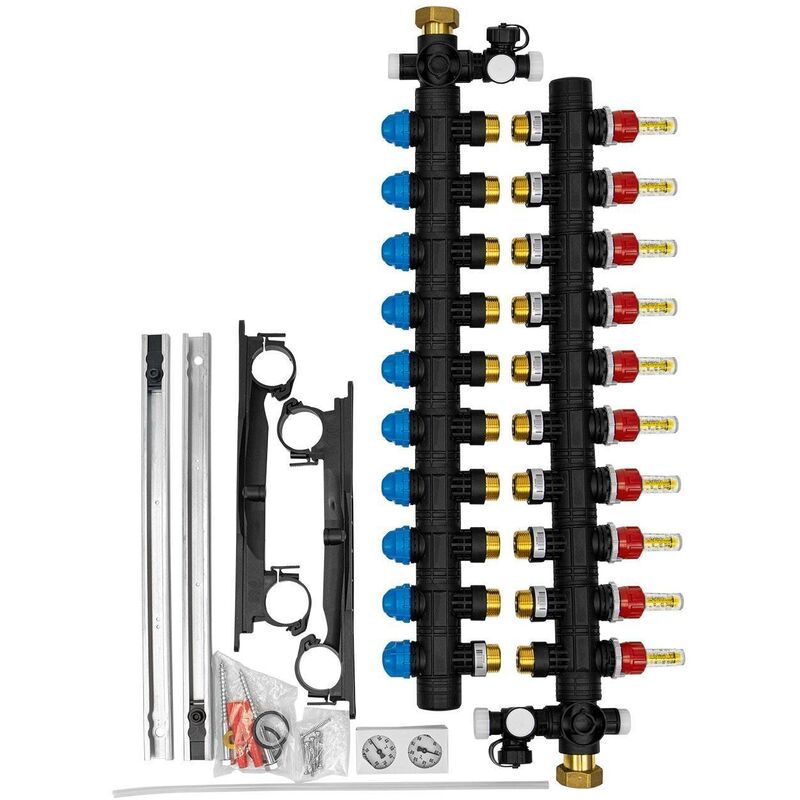 Collettore a 10 vie per riscaldamento a pavimento hkv rmx10 daikin ecollectrmx10a