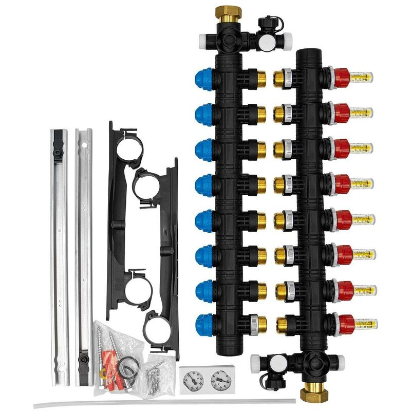 Collettore a 8 vie per riscaldamento a pavimento hkv rmx8 daikin ecollectrmx8a