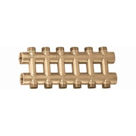 COLLETTORE COMPLANARE FUSO MONOBLOCCO 1" 10+10 deriv.