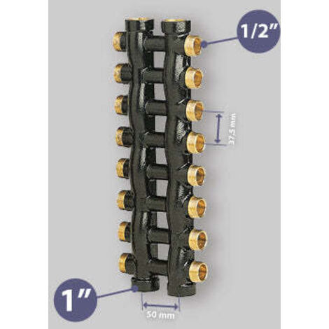 Collettore Complanare Maschio/Femmina 1"  Mod.232  Icma 10X10 Vie Da 1/2" (16)