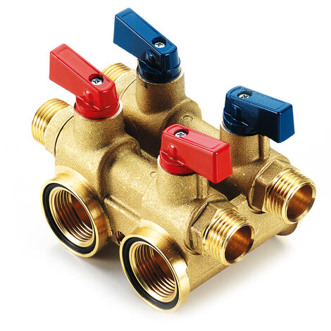 Collettore con chiave da 3/4 - 16 x 1/2 per ogiva teflon 2 vie