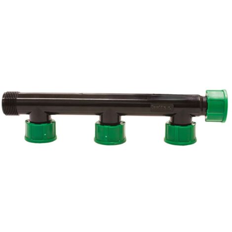 Collettore con ghiera ed OR 3 uscite 1" x 1" x 1" e doppio ingreso M/F IG43510D0N320