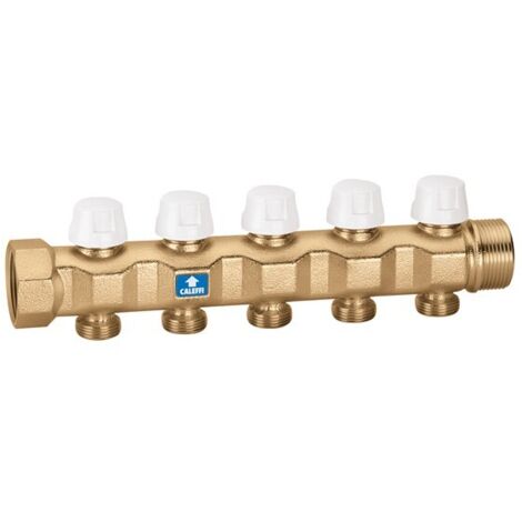 Collettore di ritorno completo di valvole di intercettazione 6 derivazioni Caleffi 663060 6