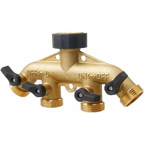 Raccordo A Y Per Tubo Flessibile In Ottone – 3 Vie, Diametro 10 Mm (3/8") – Sourcing Map