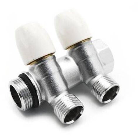 COLLETTORE LINEARE CON RUBINETTI D'ARRESTO 2 DERIVAZIONI 3/4 x 1/2 TIEMM