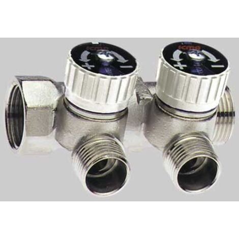 COLLETTORE LINEARE CON RUBINETTI ICMA 4 - 1"x(24x1,5) 2 Vie