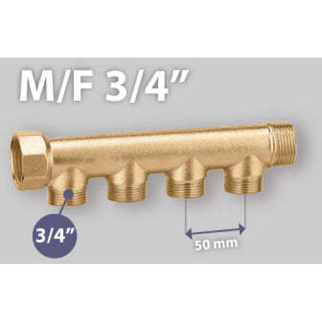 Collettore Lineare Maschio/Femmina 3/4" Icma 4 Vie Da 3/4"