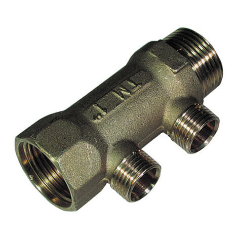 Collettore mf da 1" x 1/2 per ogiva teflon 2 vie