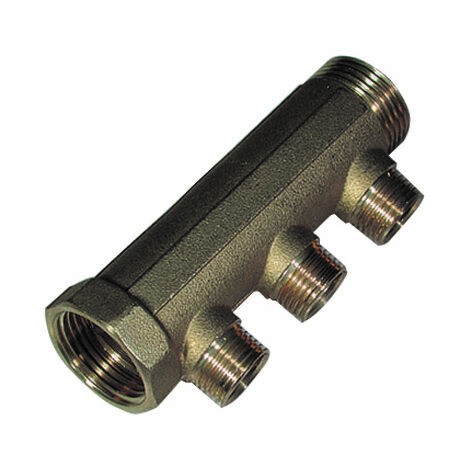 Collettore mf da 1" x 1/2 per ogiva teflon 3 vie