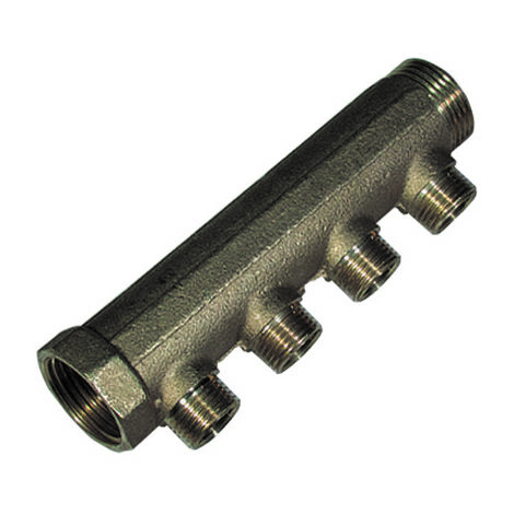Collettore mf da 1" x 1/2 per ogiva teflon 4 vie