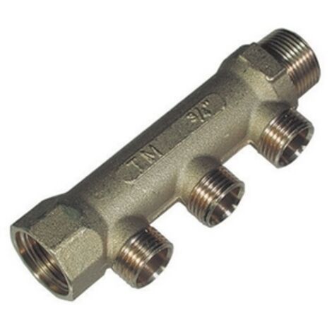 COLLETTORE MF DA 3/4 x 1/2 PER OGIVA TEFLON- 3 Vie- TIEMM- pezzi 1