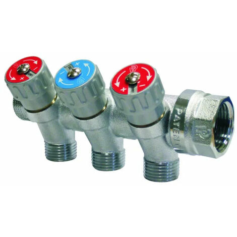 Collettore Per Sanitari Inclinato 3/4" 2 Vie Da 1/2"