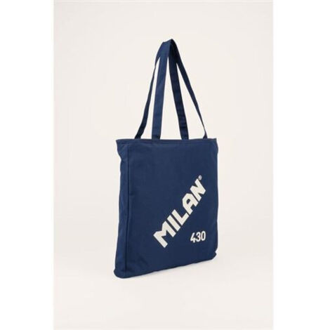 Collezione di borse shopper 430 dal 1918, blu navy milano 62102sncb