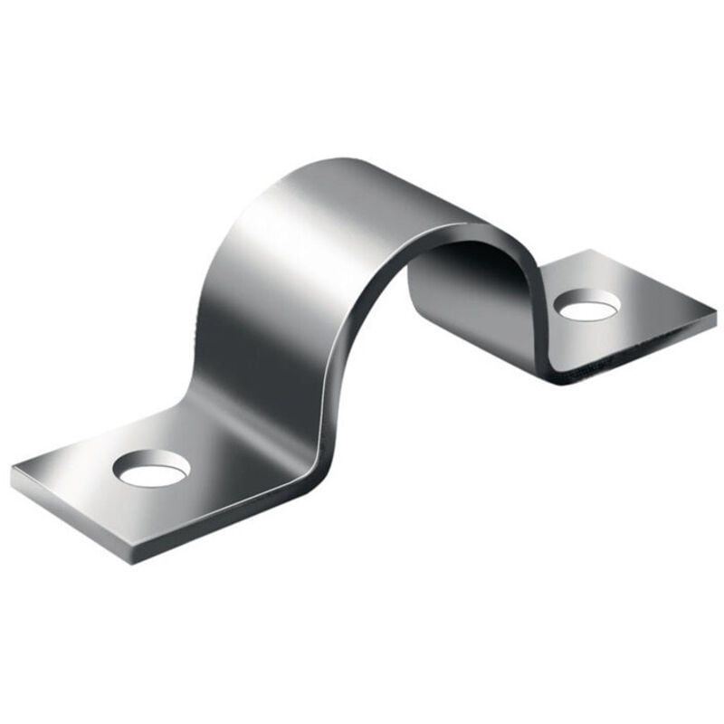 Collier de serrage à fixer L49xB40mm Acier galvanisé pour tuyaux49mm 1 3/4 pouce Vormann Par 10)