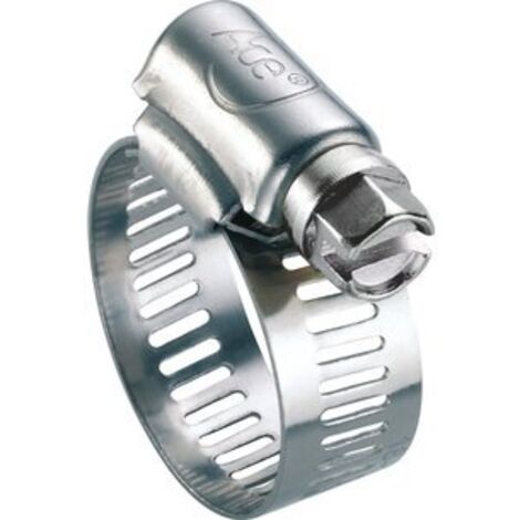Collier à bande perforée W2 largeur bande 13 mm Ace - Diamètre 40 - 60 mm - Vendu par 10