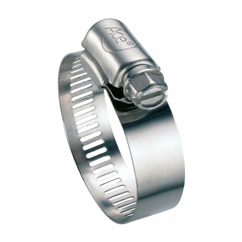 Collier à bande perforée W4 largeur bande 13 mm Ace - Diamètre 25 - 45 mm - Vendu par 25