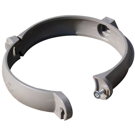 Collier à bride gouttière PVC Ø125 - Gris