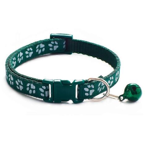 Collier à clochette réglable pour chat et chien, accessoire personnalisé pour animal de compagnie, collier pour chaton.